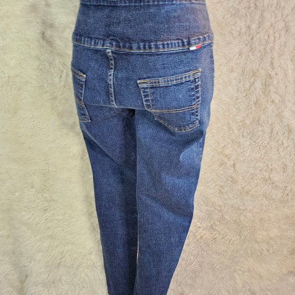 Vintage Tommy Hilfiger Women's Blue Distressed Ripped Legs Skinny Jeans Size W29 - Picture 2 of 10